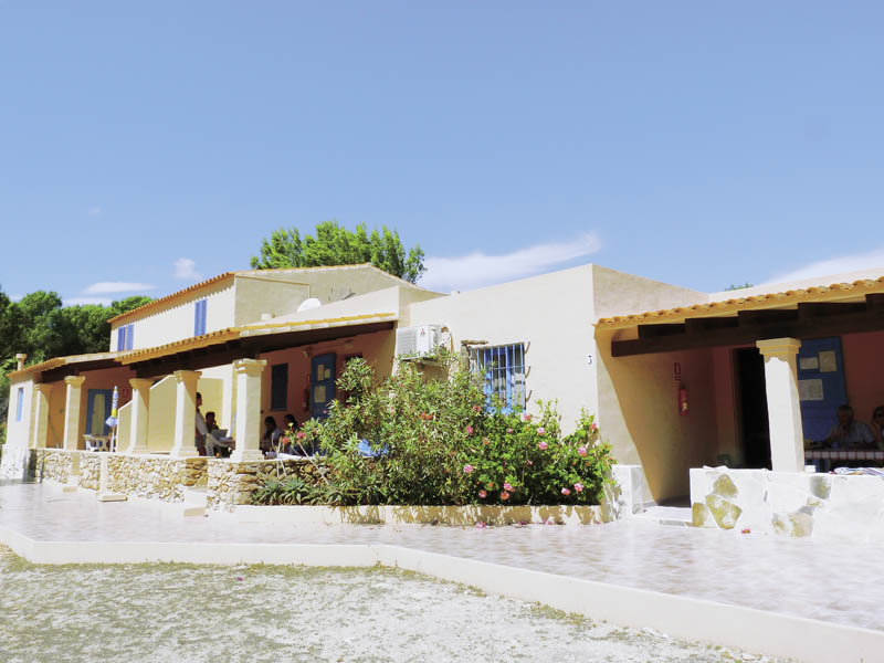 Bungalows Can Miguel Torres in Playa Mitjorn, Ibiza Außenaufnahme