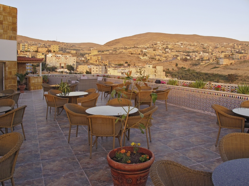 Petra Moon Hotel in Petra, Amman Terasse