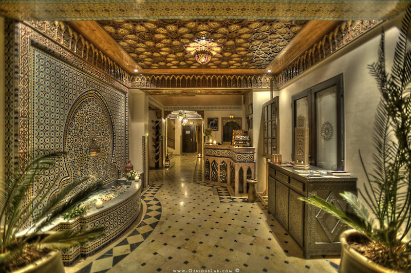 Amani Hotel APP in Marrakesch, Marrakesch (Marokko) Lounge/Empfang