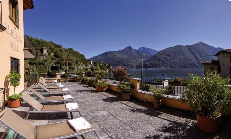Hotel Ristorante Sole in San Siro (Comer See), Mailand (Malpensa) Terasse