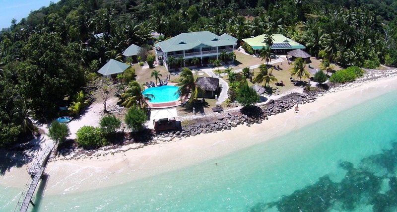 L'Habitation Cerf Island in Île au Cerf, Seychellen Strand