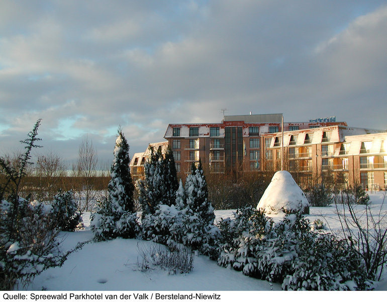 Spreewald Parkhotel in Bersteland, Terasse