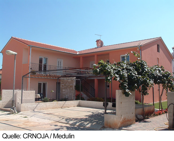 Appartments CRNOJA in Medulin, Pula (Kroatien) Außenaufnahme