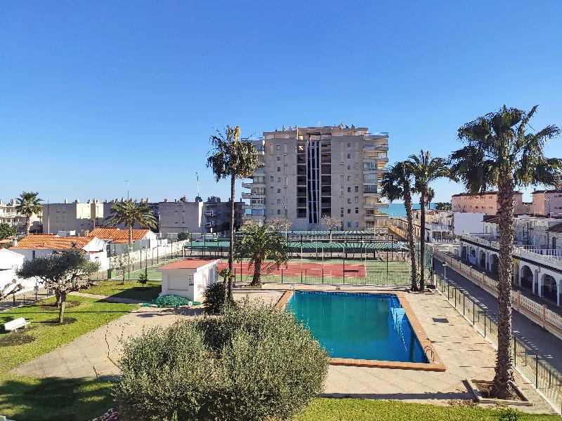 Apartamentos Mediterraneo 3000 in Peñiscola, Valencia Terrasse