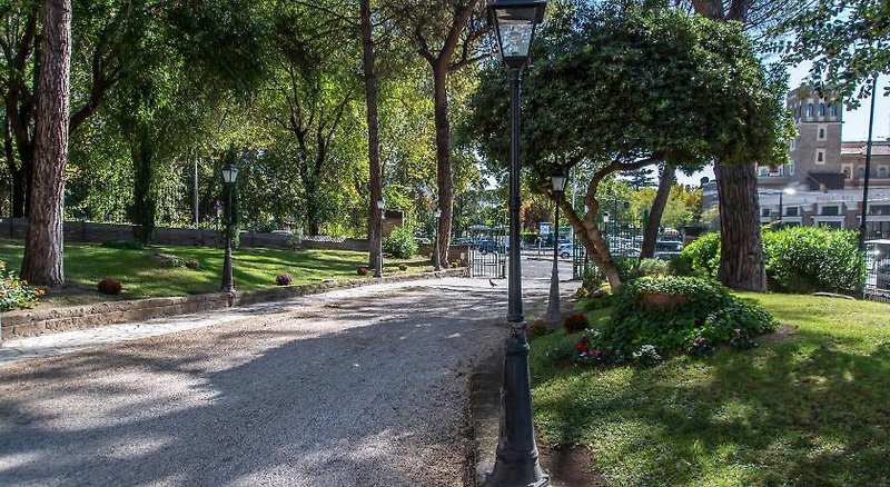 Hotel Santa Prisca in Rom, Rom-Fiumicino Garten