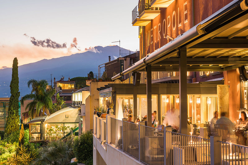 Villa Conrad in Taormina, Catania Terrasse