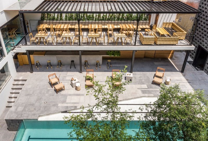 Hotel Carlota in Mexiko-Stadt, Mexiko-Stadt (Mexico) Terasse
