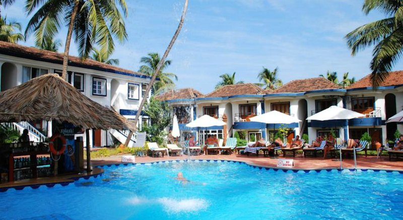 Santana Beach Resort in Bardez, Goa (Indien) Pool