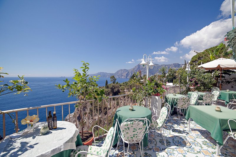 Villa Bella Vista in Praiano, Neapel Terasse
