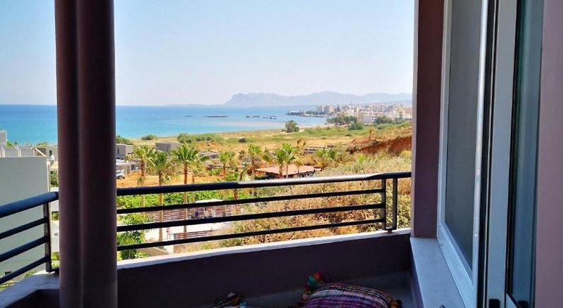 Yasmine Apartments in Kato Daratsos, Chania (Kreta) Terrasse