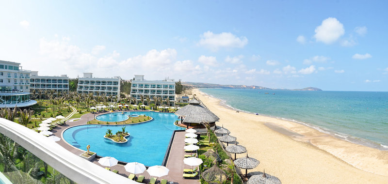 The Sailing Bay Beach Resort in Mui Ne, Ho-Chi-Minh-Stadt (Vietnam) Terasse