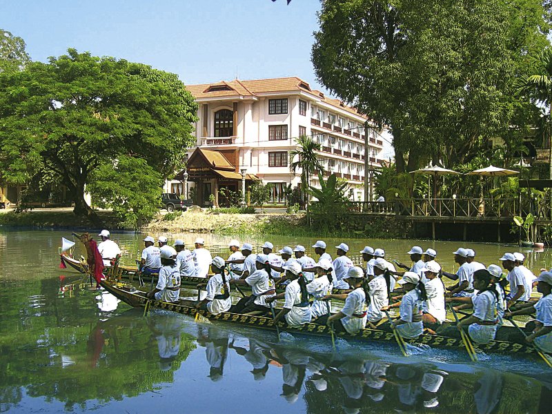 City River in Siem Reap, Siem Reap (Kambodscha) Außenaufnahme