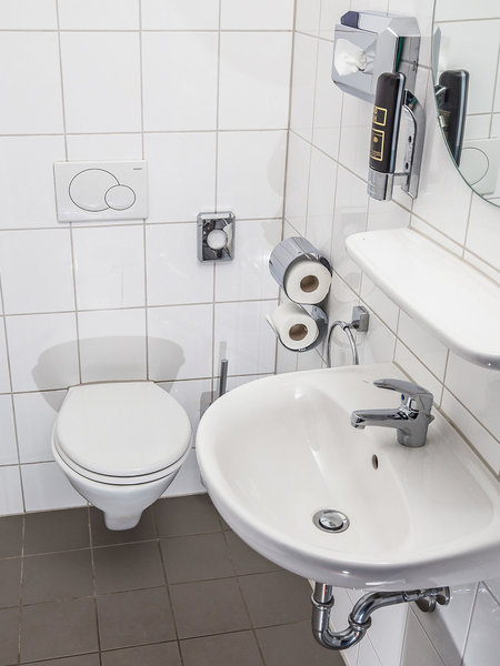 a&o Wien Hauptbahnhof in Wien, Wien (AT) Badezimmer