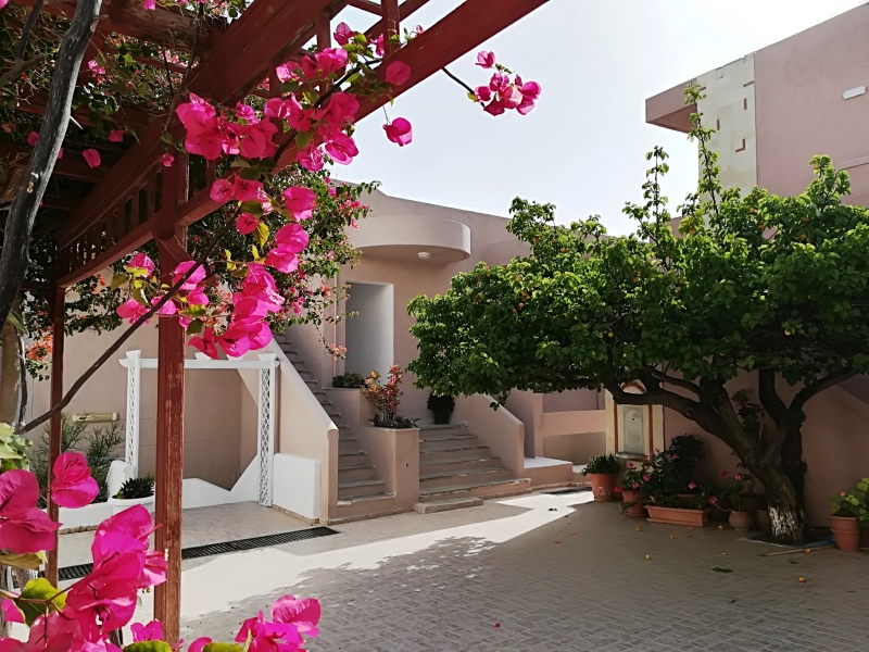 Evina Rooms & Suites in Gournes, Heraklion (Kreta) Terasse