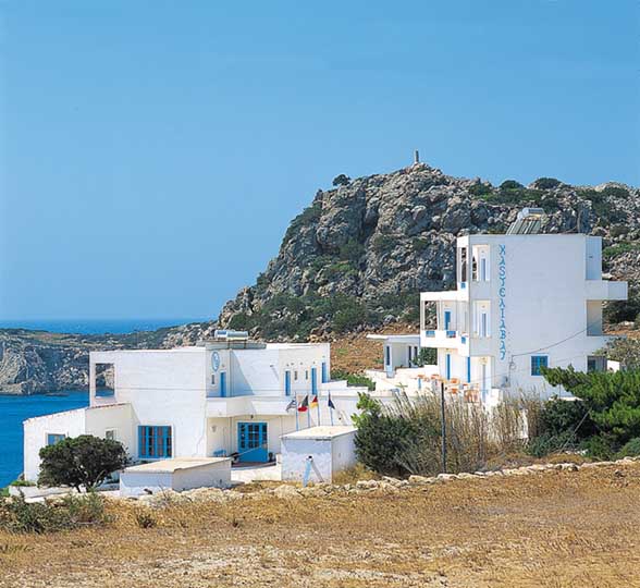 Castelia Bay in Amoopi, Karpathos Außenaufnahme
