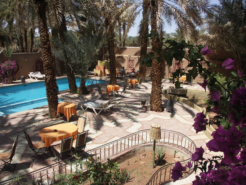 Kasbah D'Hôte La Fibule Du Draa in Zagora, Marrakesch (Marokko) Terrasse