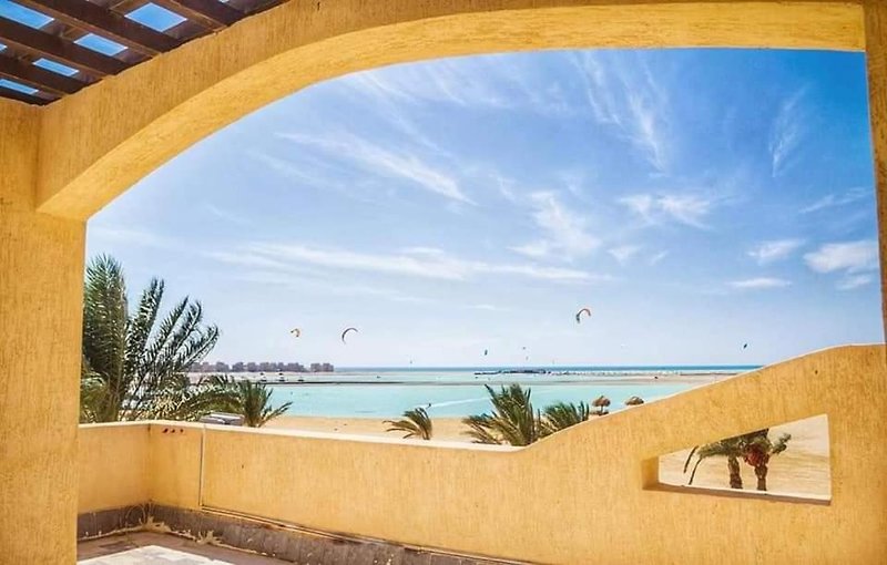 Green Sudr Hotel in Ras Sudr, Kairo Terrasse