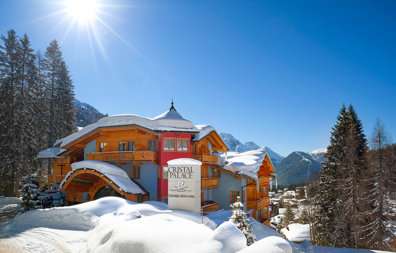 Hotel Cristal Palace in Madonna di Campiglio, Mailand (Bergamo) Terrasse