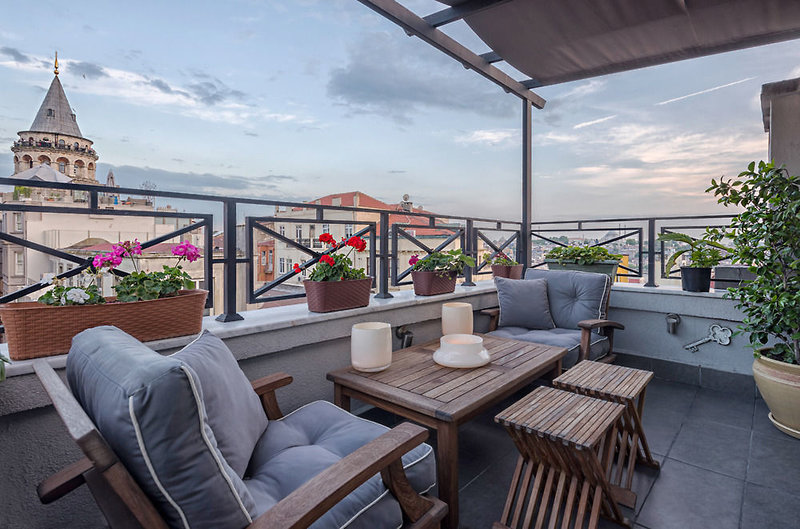 Louis Appartements Galata in Istanbul, Istanbul Terasse