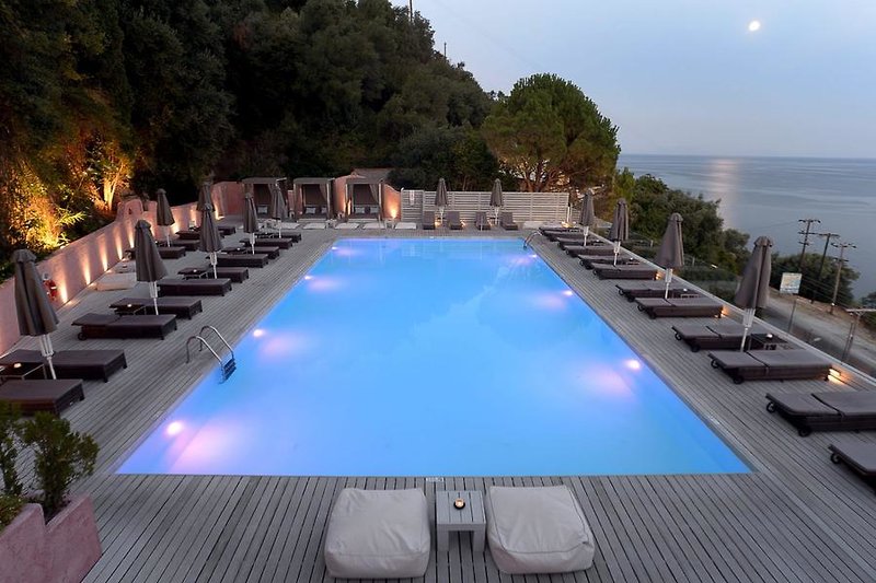 Marilena Sea View Hotel in Pyrgi, Korfu Pool