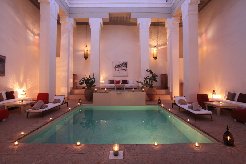 Riad Al Jazira in Marrakesch, Marrakesch (Marokko) Hallenbad