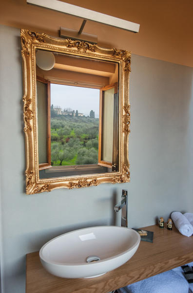 Art Hotel Villa Agape in Florenz, Florenz Badezimmer