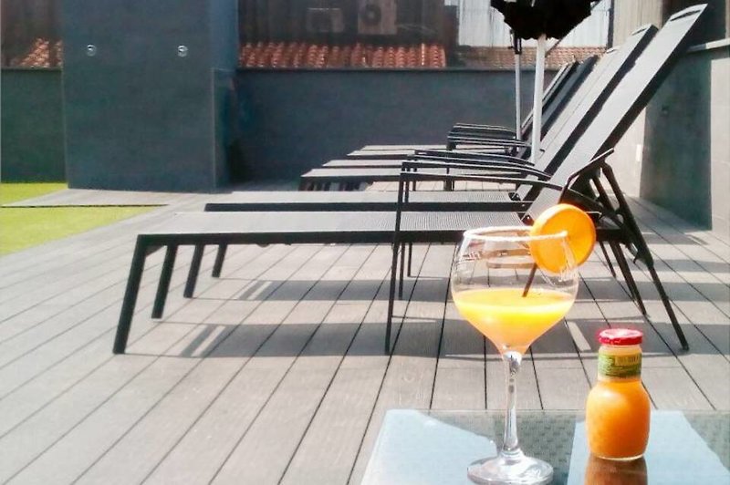Sant Pere II in Rubí, Barcelona Terrasse