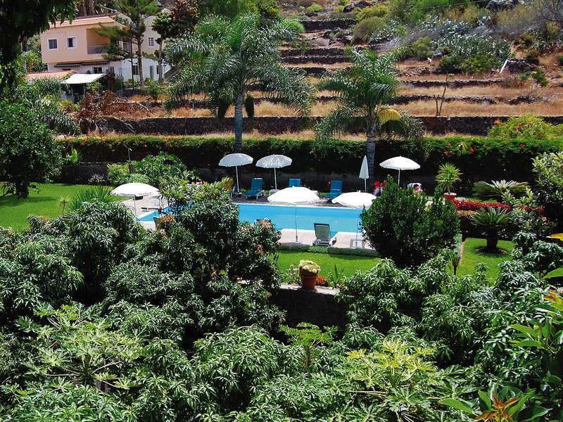 Finca La Roseta in Valle Gran Rey, Teneriffa Süd Garten