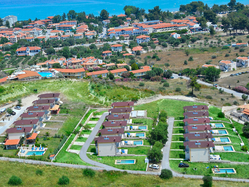 Bomo Villas Kosmas in Hanioti, Thessaloniki (Chalkidiki) Luftaufnahme