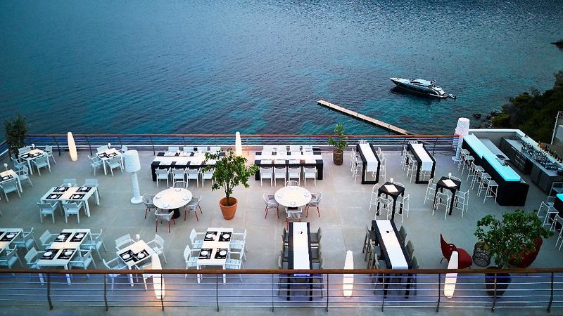 Sirene Blue Resort in Monastiri, Athen Terrasse