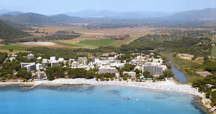Sa Cabanya in Canyamel, Mallorca Luftaufnahme