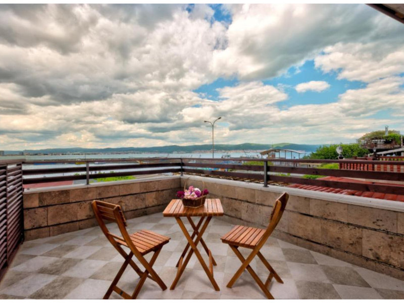 Panorama Blue Hotel in Nessebar, Burgas Terrasse