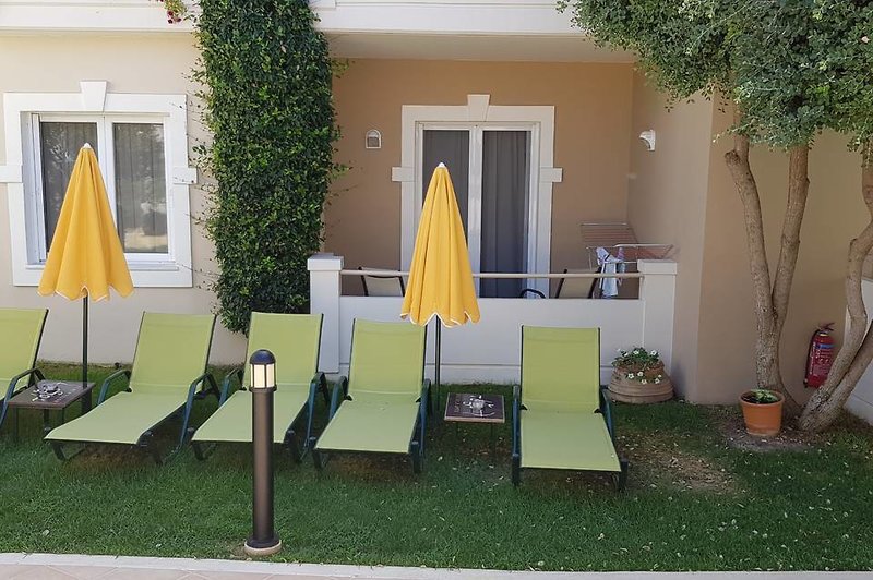 Toxo Hotel & Apartments in Platanias (Chania), Chania (Kreta) Garten
