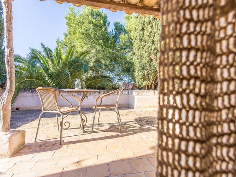 Finca Son Foguero in Maria de la Salut, Mallorca Terasse