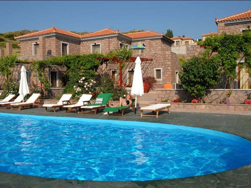 Molyvos Castle in Molyvos, Mytilene (Lesbos) Pool