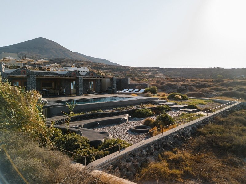 Colombo's Beachfront in Foinikiá, Santorini Außenaufnahme