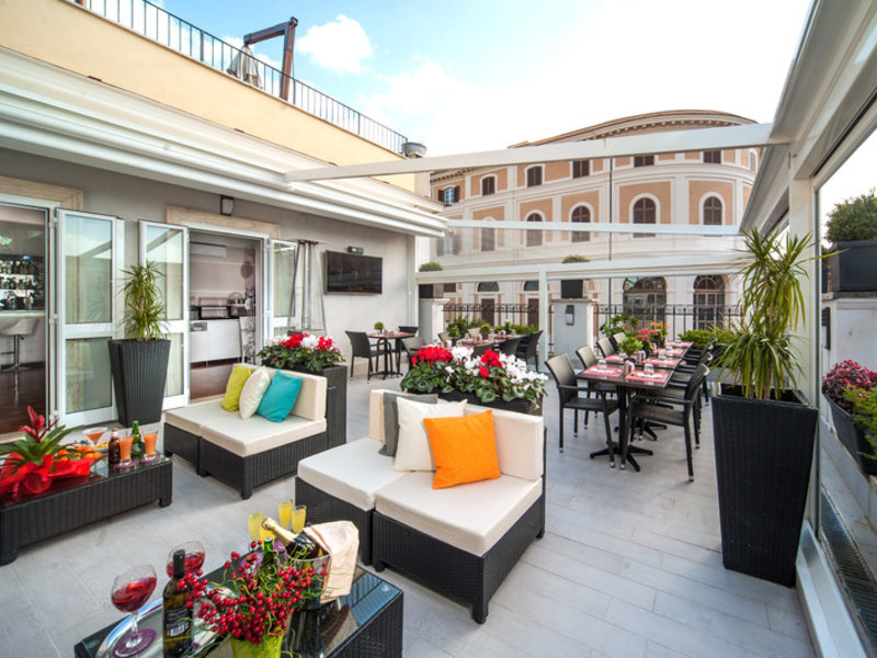 Relais Trevi 95 Boutique Hotel in Rom, Rom-Fiumicino Terasse