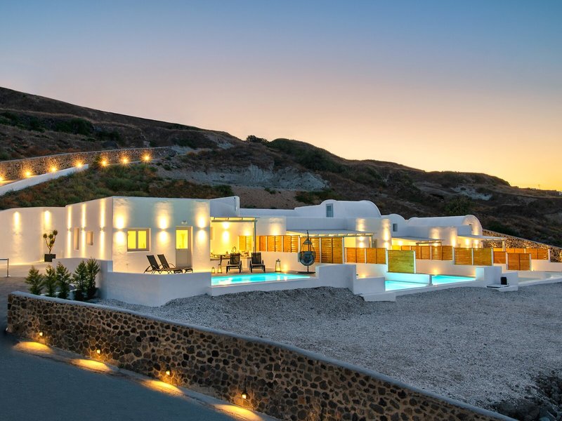 Siete Mares Luxury Suites in Vourvoulos, Santorini Außenaufnahme