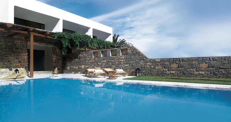 Minos Palace hotel & suites in Agios Nikolaos, Heraklion (Kreta) Terasse