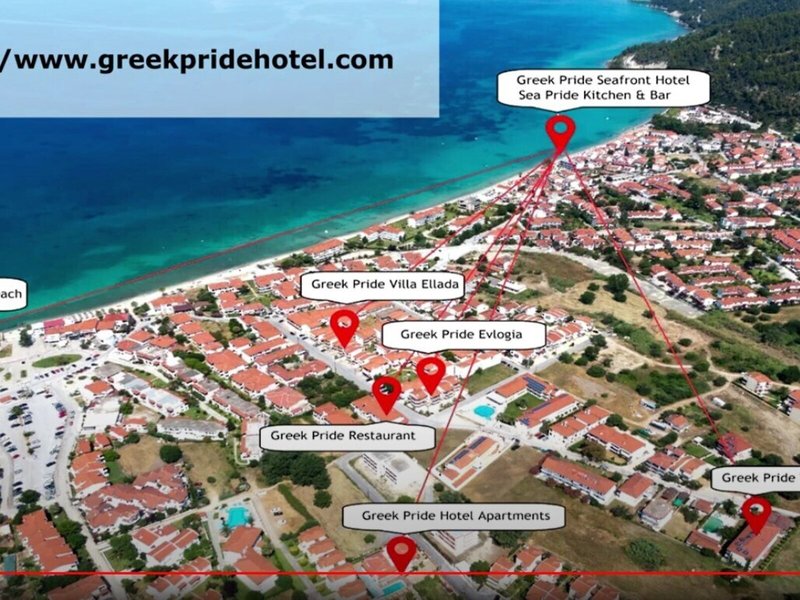 Greek Pride Villa Ellada in Skala Fourkas, Thessaloniki (Chalkidiki) Außenaufnahme