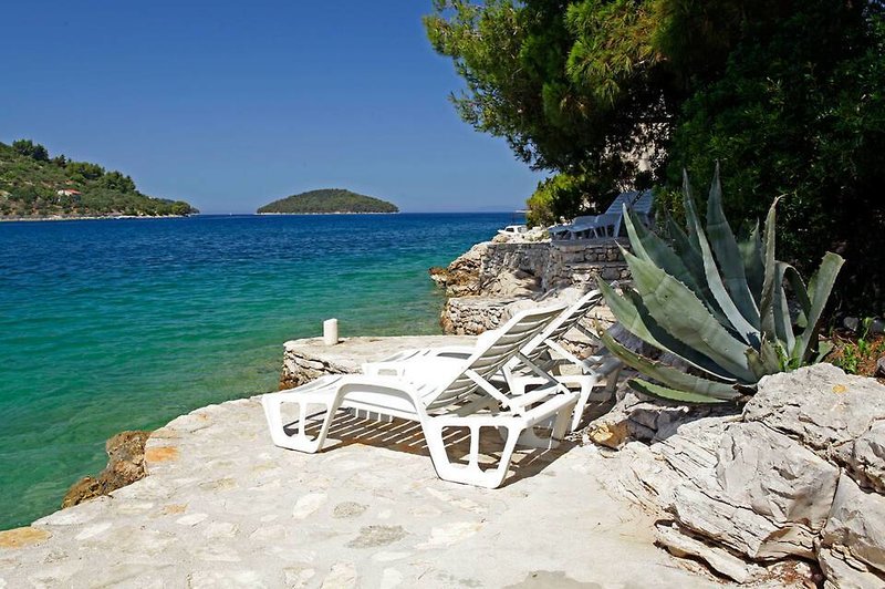 Villa Telenta in Vela Luka, Dubrovnik (Kroatien) Strand