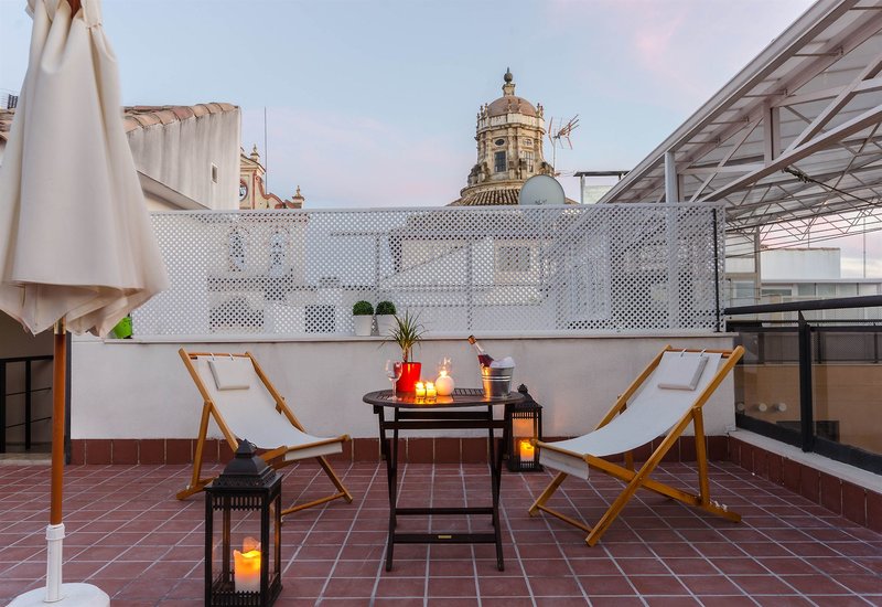 Apartamentos Duque de Hornachuelos in Cordoba, Malaga Terasse