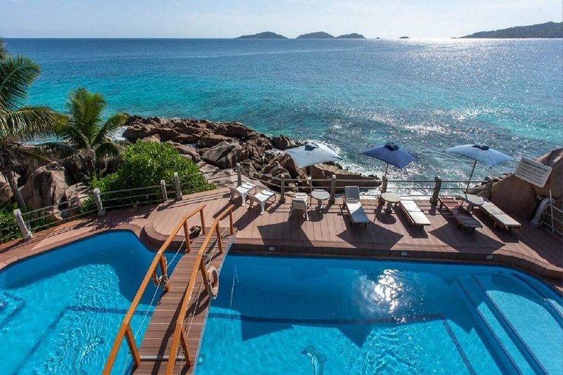 Patatran Village Hotel in Anse Patates, Seychellen Pool