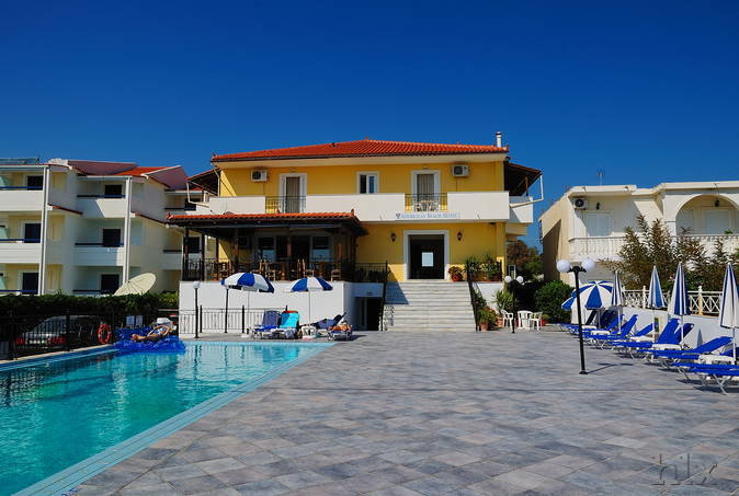 Andreolas Beach Hotel in Laganas, Zakynthos Außenaufnahme