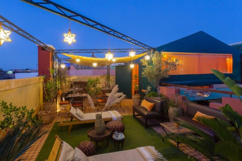 Riad L'Heure d'été in Marrakesch, Marrakesch (Marokko) Terrasse