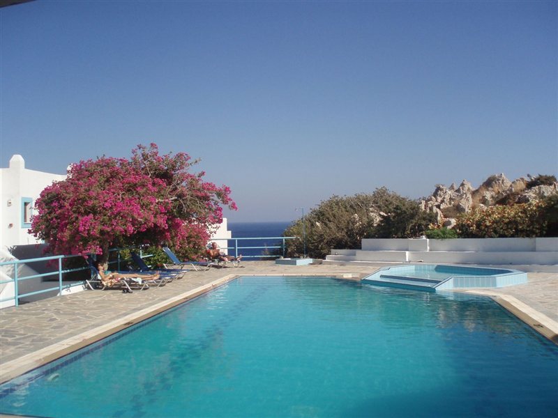 Hotel Albatros in Amopi, Karpathos Pool