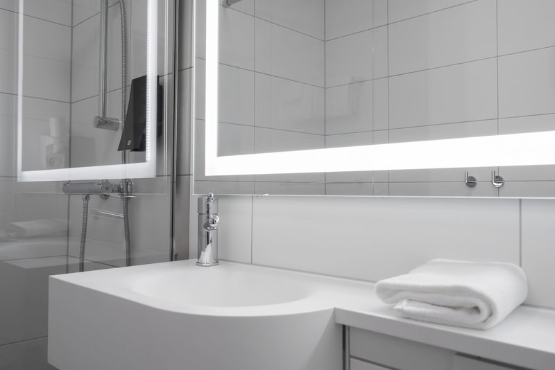 Thon Hotel Gardermoen in Gardermoen, Oslo / Gardermoen Badezimmer