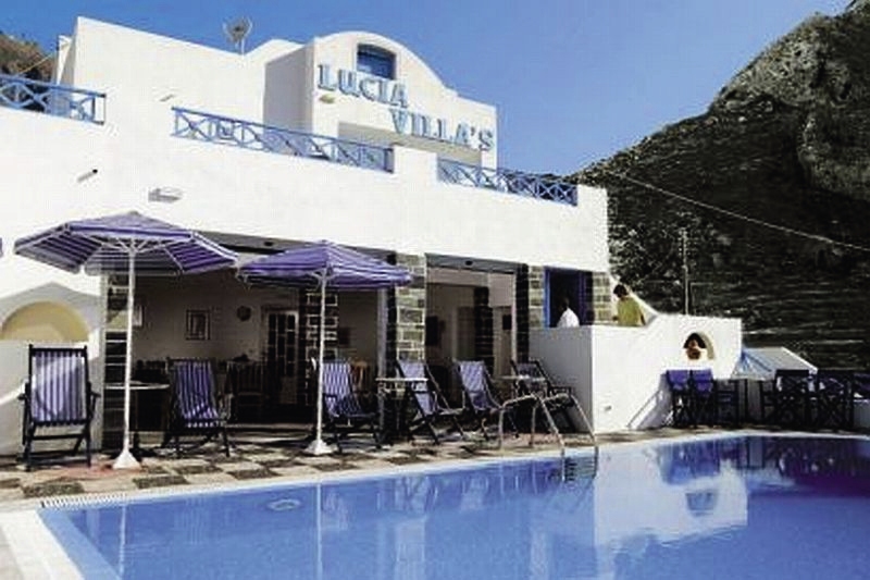 Lucia Villas in Perissa, Santorini Außenaufnahme