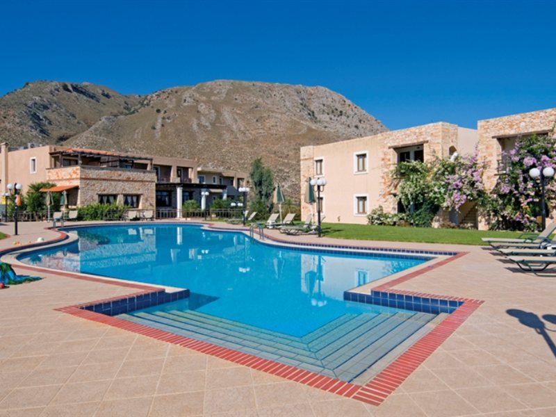 Areti Aparthotel in Aptera, Chania (Kreta) Pool