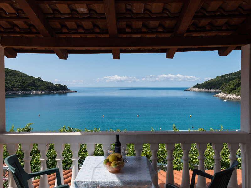 Apartments Franka Saplunara in Saplunara, Dubrovnik (Kroatien) Terrasse